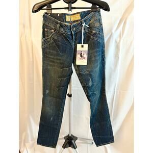 Golden Cut Cult Piece Embroidered Jeans – Rare Vintage Style (NWT)